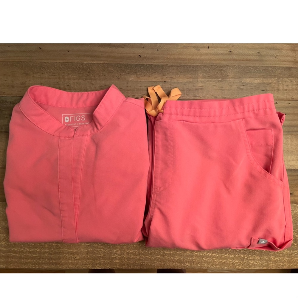 Figs Scrub Set Neon Pink Rafaela Yola S/T